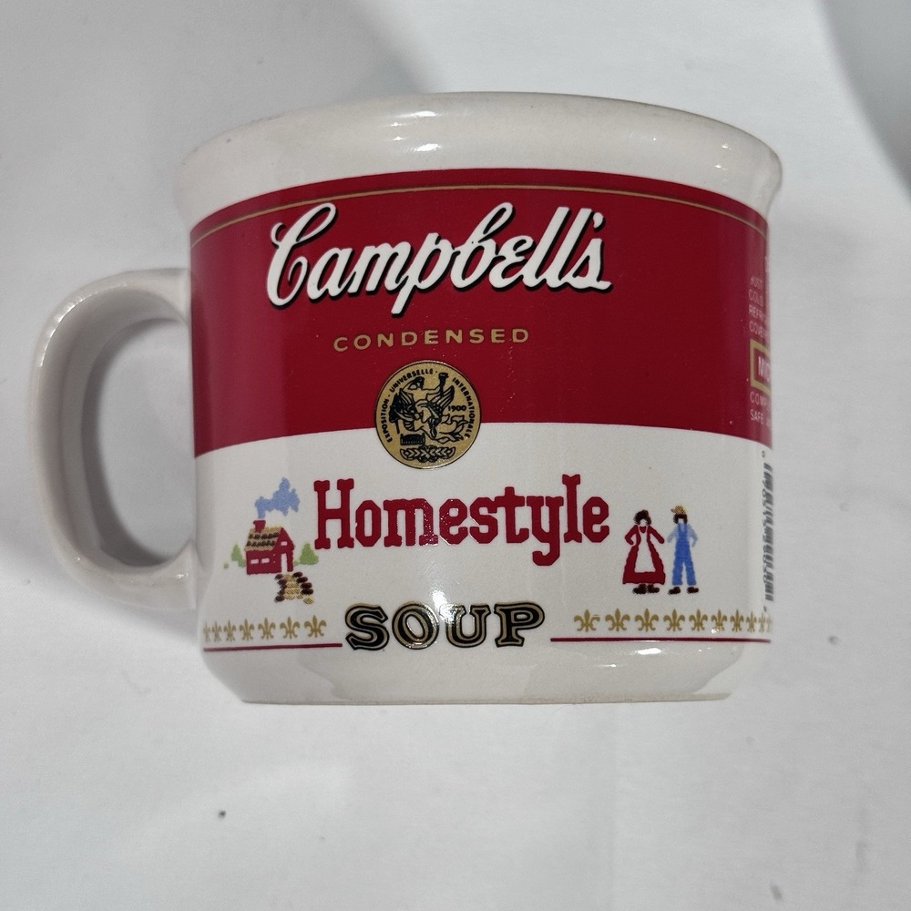 Campbell Soup‎ Mug And Plate Grilled Cheese Vintage Classic Winter - Picture 2 of 13
